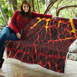 Lava Burning Print Quilt