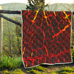 Lava Burning Print Quilt