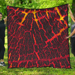 Lava Burning Print Quilt