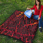 Lava Burning Print Quilt