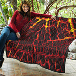 Lava Burning Print Quilt