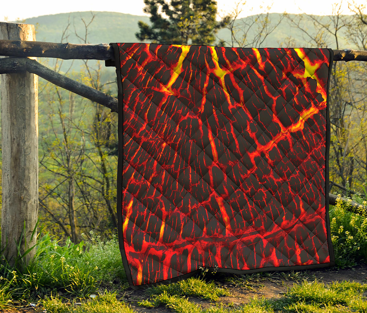 Lava Burning Print Quilt