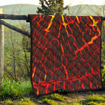 Lava Burning Print Quilt