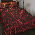 Lava Burning Print Quilt Bed Set