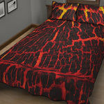 Lava Burning Print Quilt Bed Set