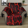 Lava Burning Print Recliner Protector