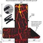 Lava Burning Print Recliner Protector