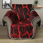 Lava Burning Print Recliner Protector