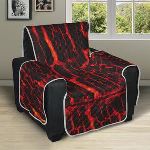 Lava Burning Print Recliner Protector