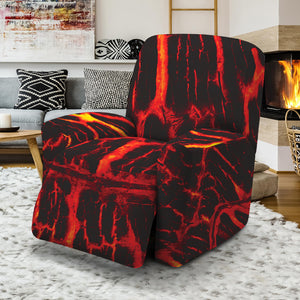 Lava Burning Print Recliner Slipcover