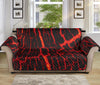 Lava Burning Print Sofa Protector