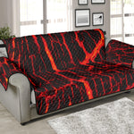 Lava Burning Print Sofa Protector