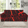 Lava Burning Print Sofa Slipcover