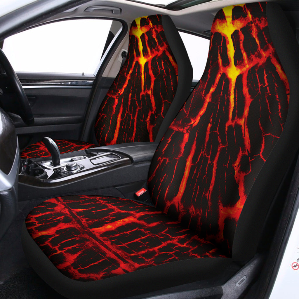 Lava Burning Print Universal Fit Car Seat Covers