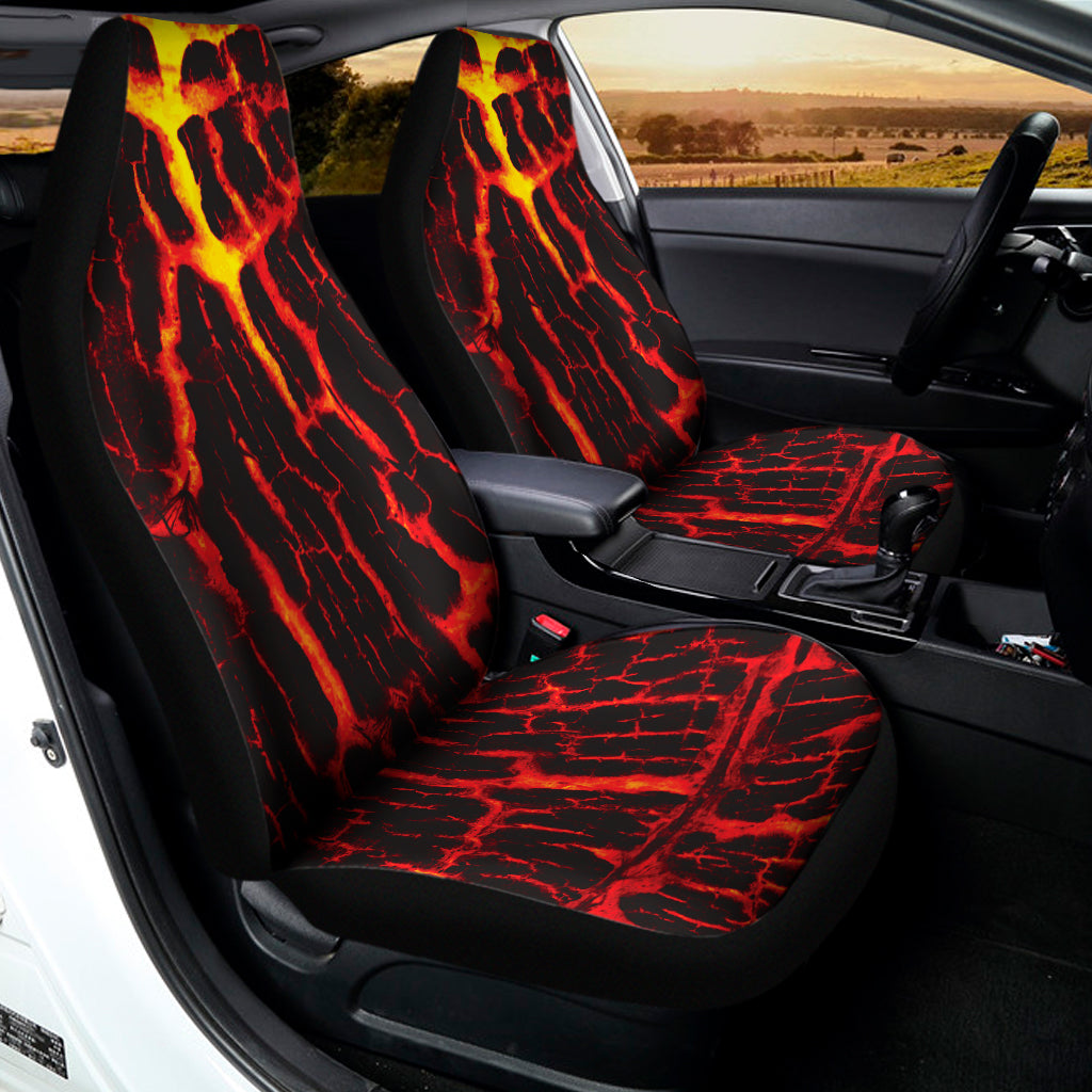 Lava Burning Print Universal Fit Car Seat Covers