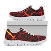 Lava Burning Print White Sneakers