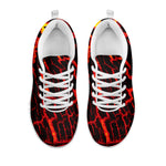 Lava Burning Print White Sneakers