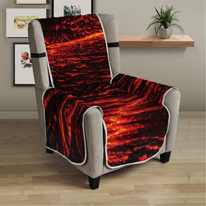 Lava Flow Print Armchair Protector