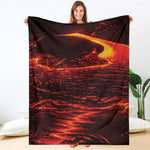 Lava Flow Print Blanket