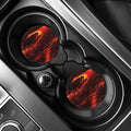 Lava Flow Print Car Coasters