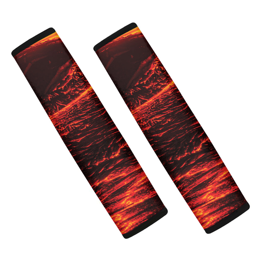 Lava Flow Print Car Seat Belt Covers