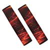 Lava Flow Print Car Seat Belt Covers