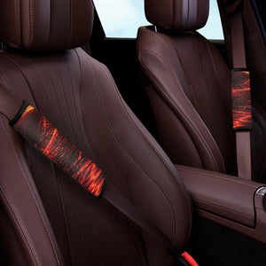 Lava Flow Print Car Seat Belt Covers