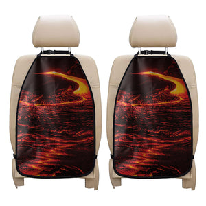 Lava Flow Print Car Seat Organizers