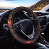 Lava Flow Print Car Steering Wheel Cover