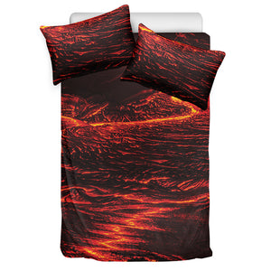 Lava Flow Print Duvet Cover Bedding Set