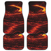 Lava Flow Print Front and Back Car Floor Mats