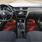 Lava Flow Print Front and Back Car Floor Mats