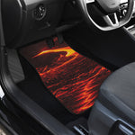 Lava Flow Print Front and Back Car Floor Mats