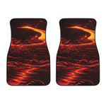 Lava Flow Print Front Car Floor Mats