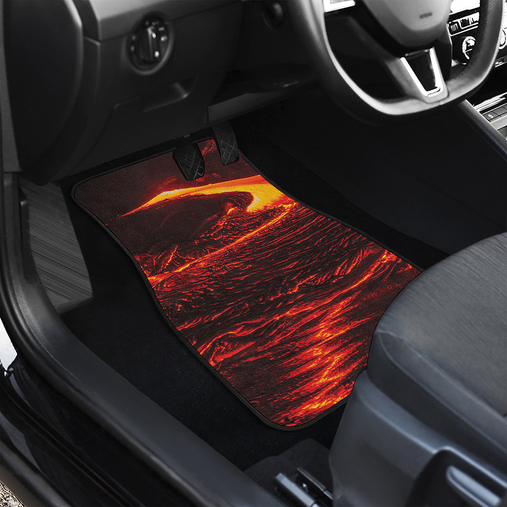 Lava Flow Print Front Car Floor Mats