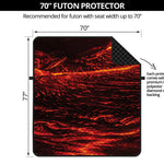 Lava Flow Print Futon Protector