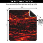 Lava Flow Print Futon Protector