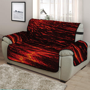 Lava Flow Print Half Sofa Protector