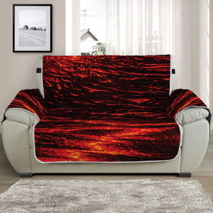 Lava Flow Print Half Sofa Protector