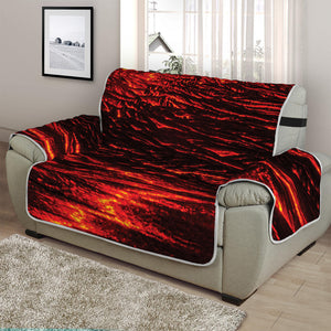 Lava Flow Print Half Sofa Protector