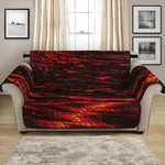 Lava Flow Print Loveseat Protector