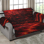 Lava Flow Print Loveseat Protector