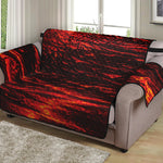 Lava Flow Print Loveseat Protector