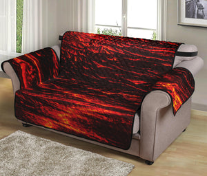 Lava Flow Print Loveseat Protector