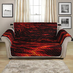 Lava Flow Print Loveseat Protector