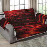 Lava Flow Print Loveseat Protector