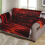 Lava Flow Print Loveseat Protector