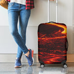Lava Flow Print Luggage Cover