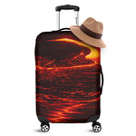 Lava Flow Print Luggage Cover