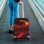 Lava Flow Print Luggage Cover